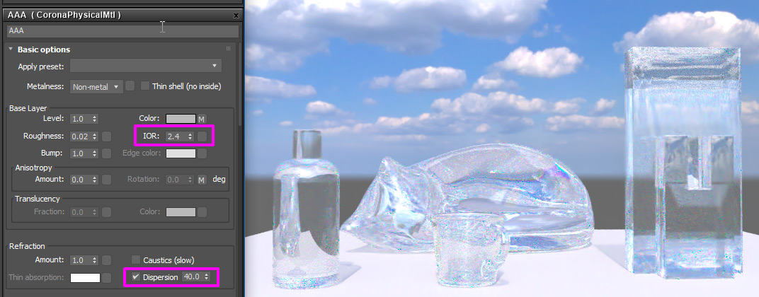 Dispersion の例